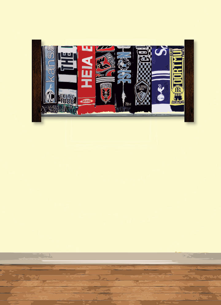 Siro Soccer Scarf Display Rack