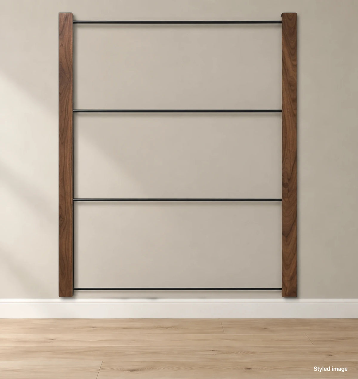 Mural rack in Special Walnut
