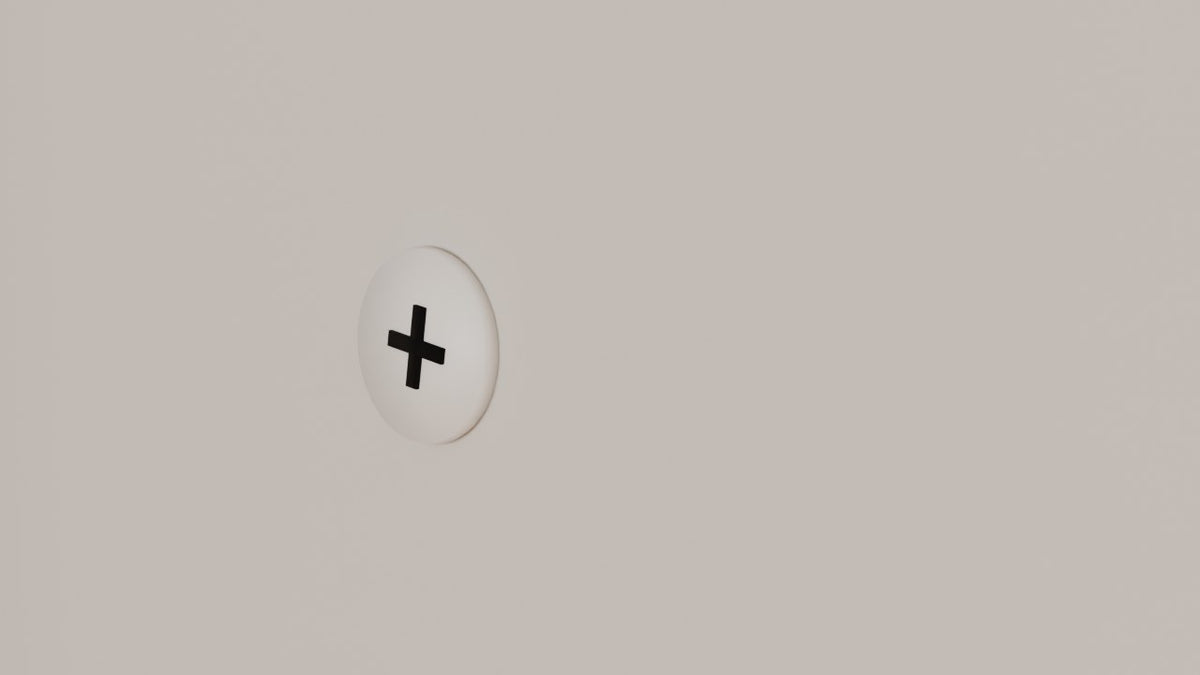 Drywall anchor screwed flush into the wall