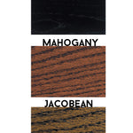 Bernabeu Soccer Scarf Display Rack Color Options Black, Mahagany and Jacobean