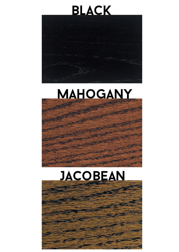 Bernabeu Soccer Scarf Display Rack Color Options Black, Mahagany and Jacobean